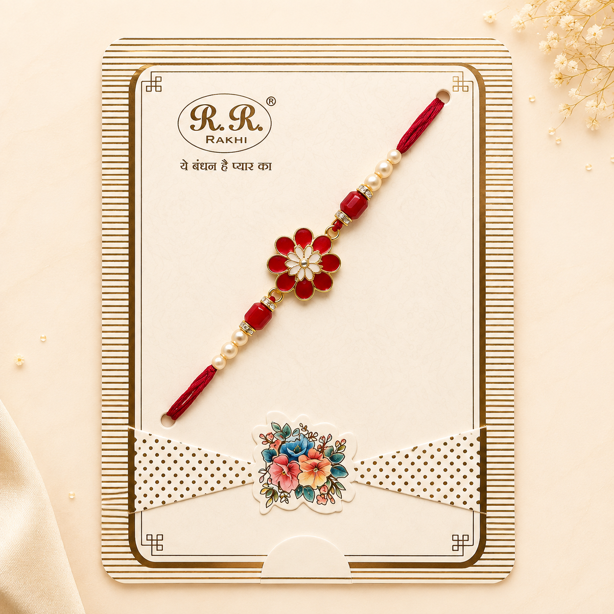 Red Bouquet Rakhi