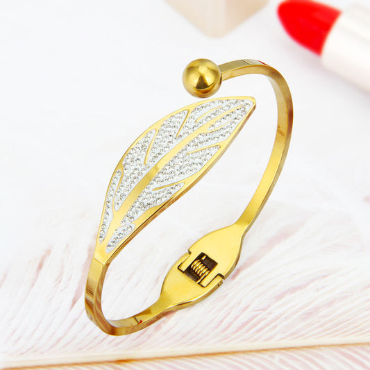 Zircon Leaf Bangle