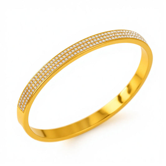 Zircon Detail Accent Bangle