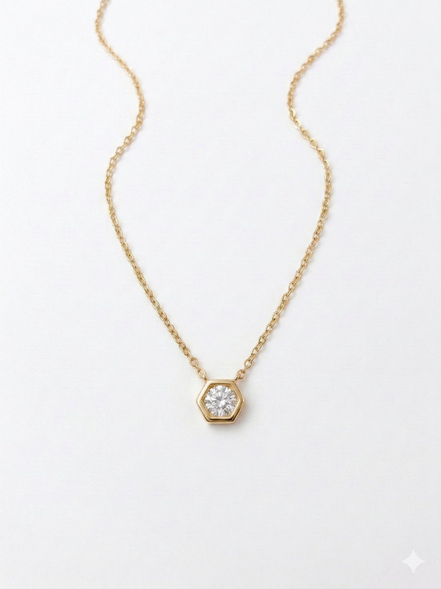 Hexa Glow Pendant Necklace