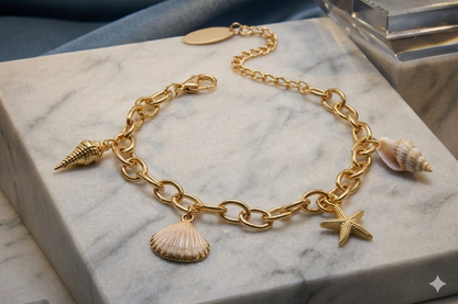 Ocean Charm Chain Bracelet
