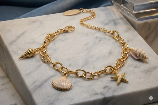 Ocean Charm Chain Bracelet