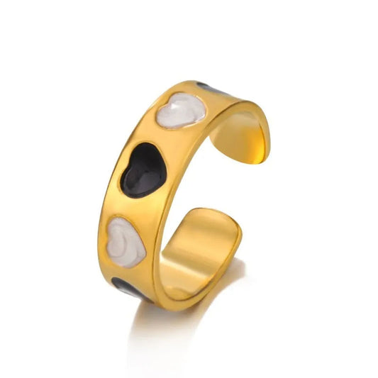 Heart Detail Adjustable Ring