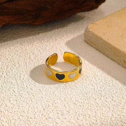 Heart Detail Adjustable Ring