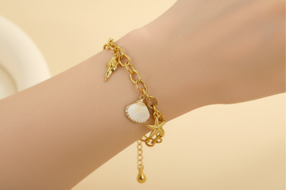 Ocean Charm Chain Bracelet