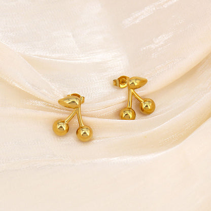 Cherry Stud Earrings