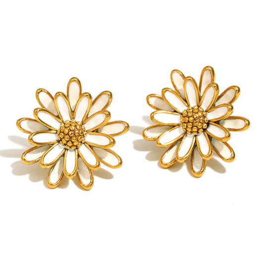 Daisy Flower Stud Earrings