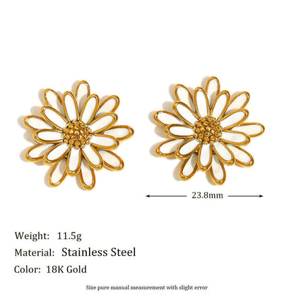 Daisy Flower Stud Earrings