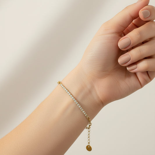 Tennis & Link Chain Bracelet